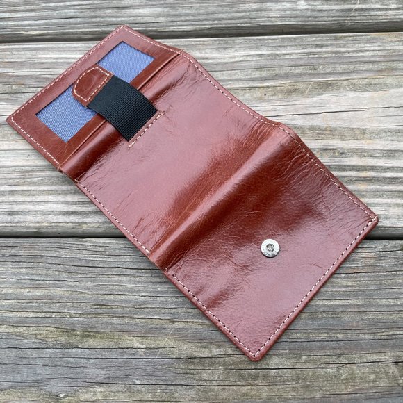 Cardholder Trifold Wallet Genuine Leather Handmade - Picture 7 of 10